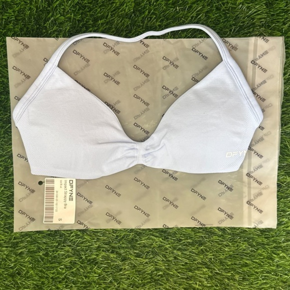 Dfyne impact strappy bra ice blue small